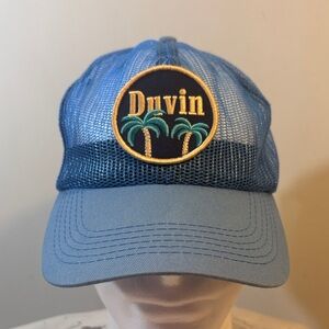 Duvin Design Co Sky Blue Palm Tree Patch 2019 Edition Snap Back Trucker Hat